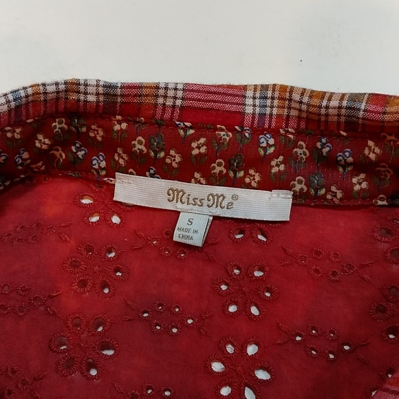 Miss me button up shirt size small - Picture 5 of 7